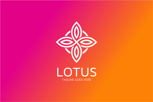 Lotus Flower Logo Template in Logo Templates - product preview 2