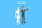 Robot and human cooperation