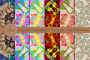 Seamless Abstract Mosaic Patterns