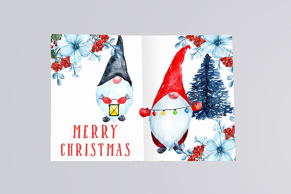  Scandinavian Christmas clipart in Illustrations - product preview 5