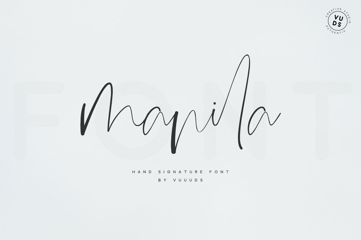 Manila in Script Fonts - product preview 8