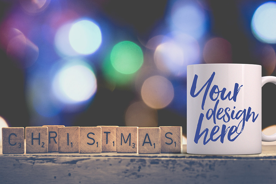 Christmas styled stock mug mock-up in Product Mockups - product preview 8