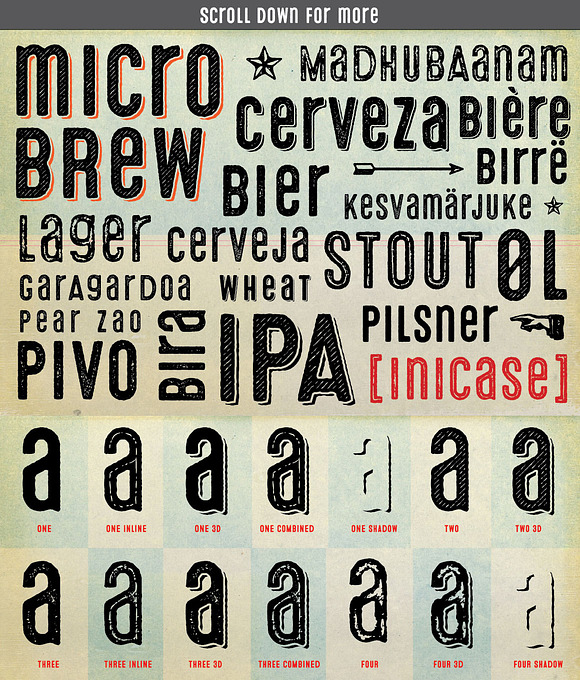Microbrew Unicase Family in Display Fonts - product preview 1