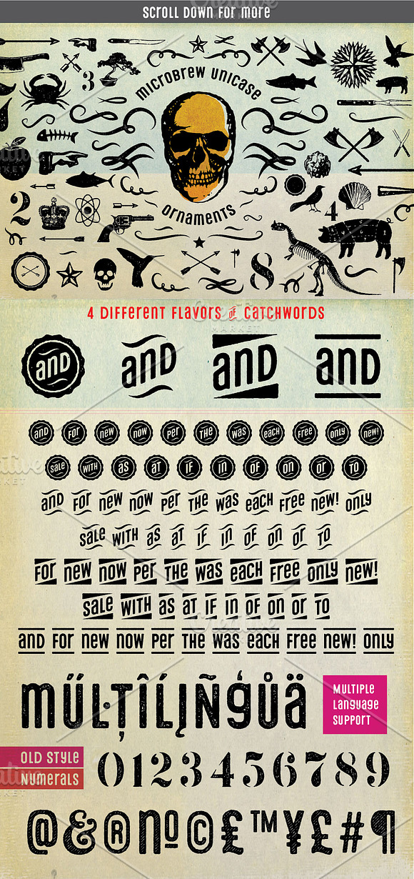 Microbrew Unicase Family in Display Fonts - product preview 2