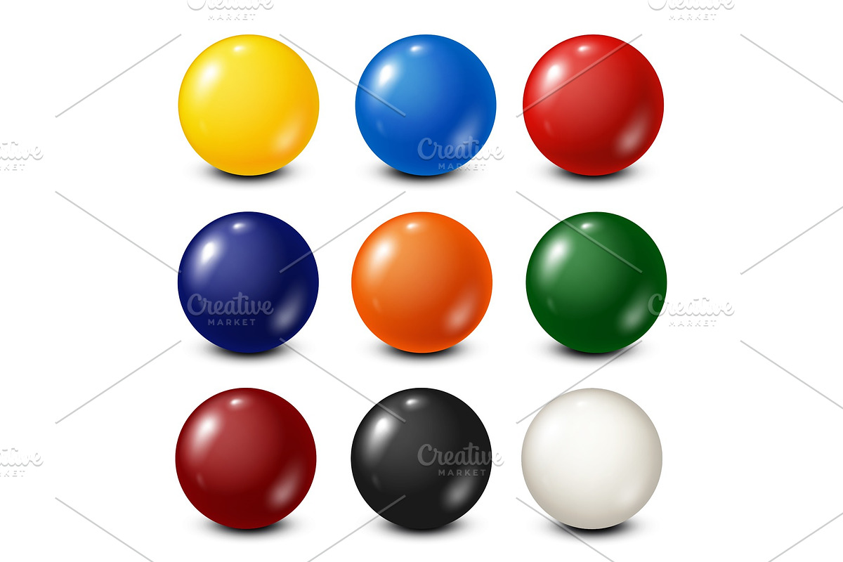 Lottery, billiard,pool balls in Objects - product preview 8