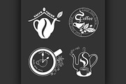 Coffee Retro Vintage Labels Logo