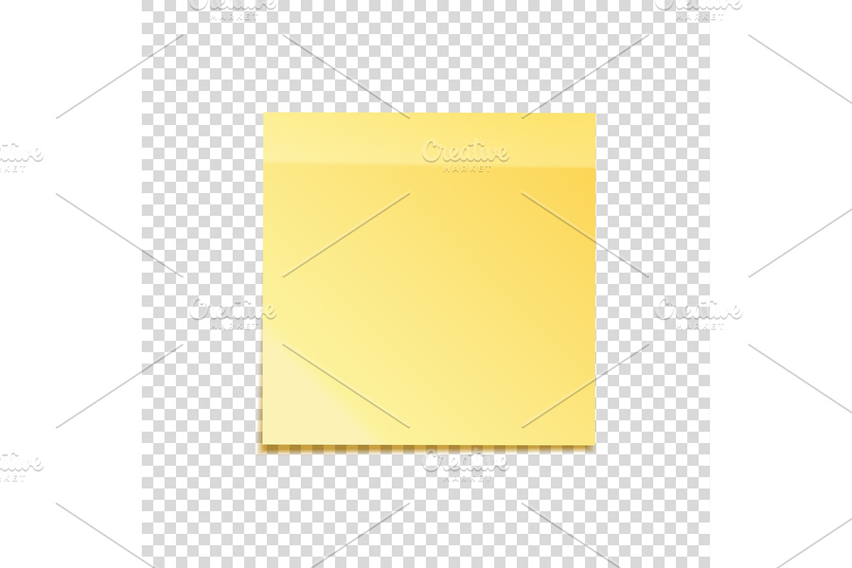 Sticky note with shadow isolated on in Objects - product preview 8