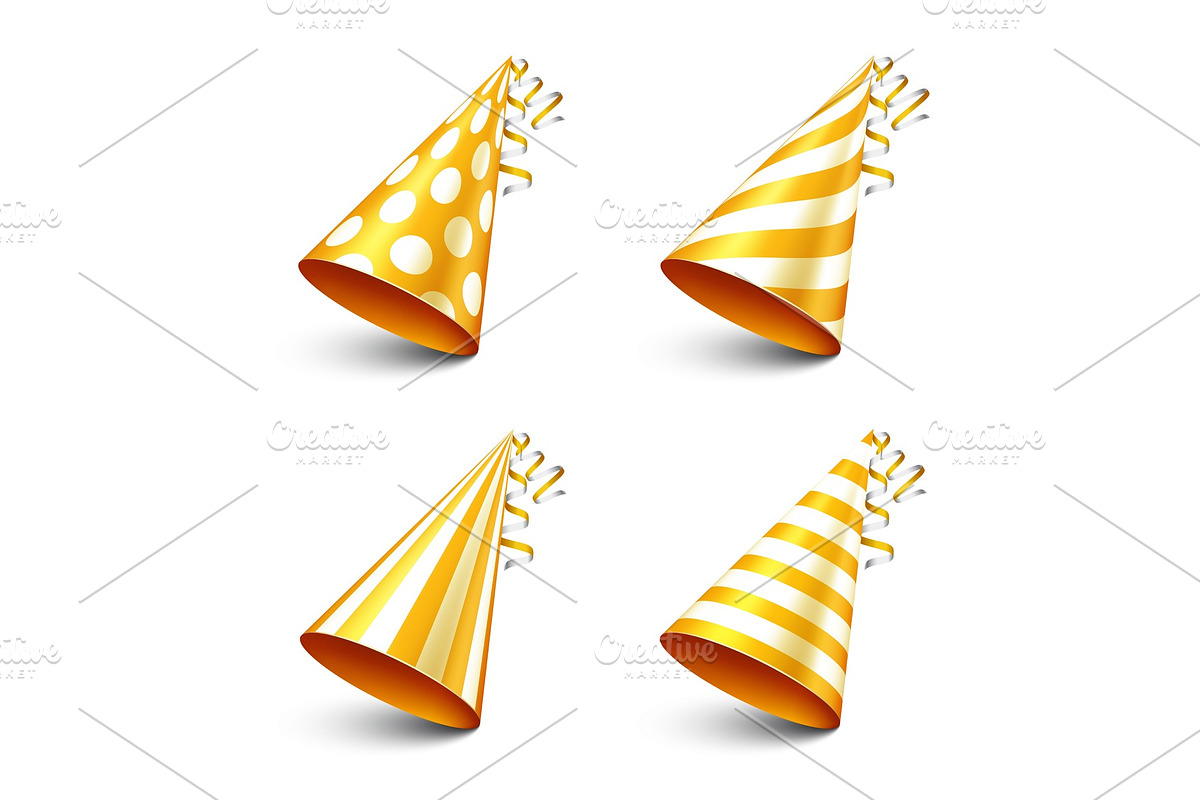 Party shiny hat with ribbon. Holiday in Objects - product preview 8
