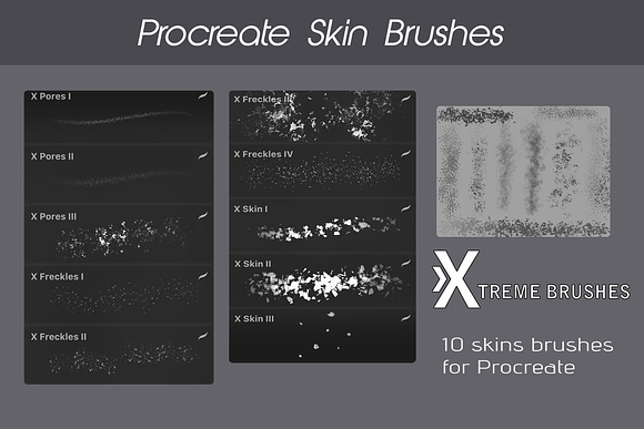 Procreate Skin Brushes in Photoshop Brushes - product preview 1