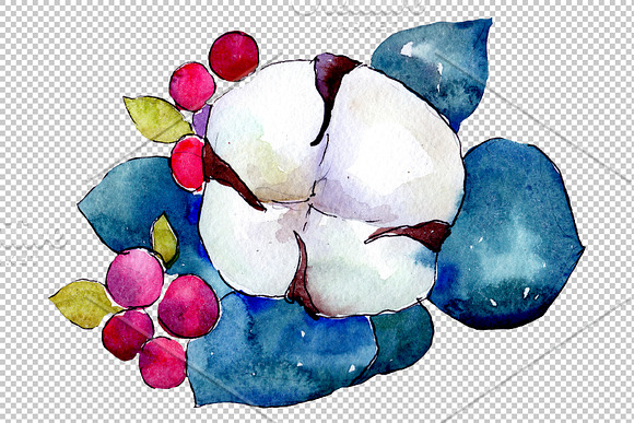 Bouquet flower composition PNG set in Illustrations - product preview 4