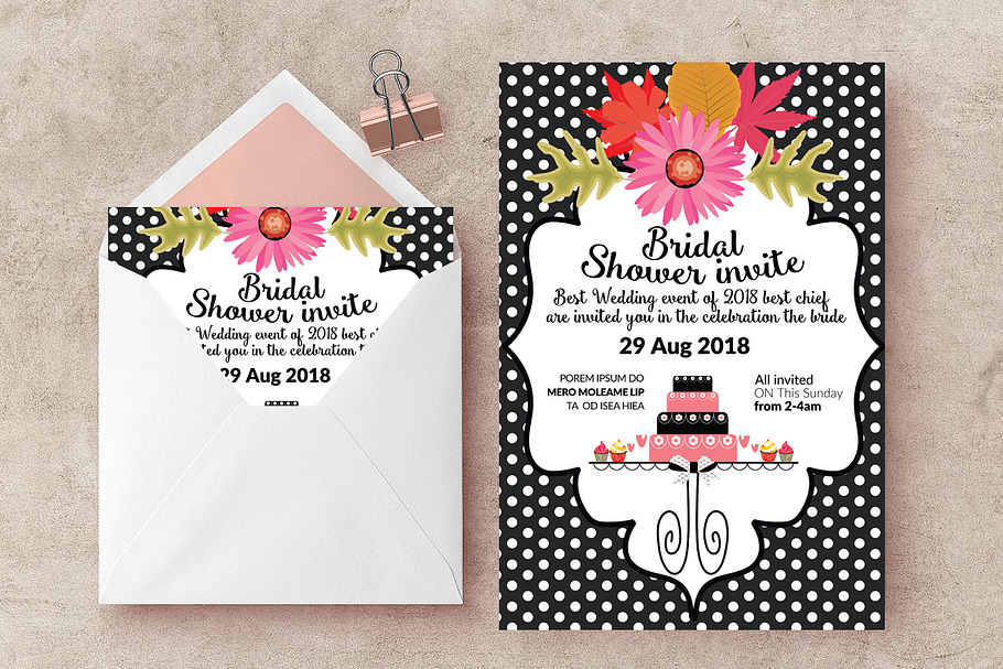 Bridal Shower Flyer Templates  in Wedding Templates - product preview 8