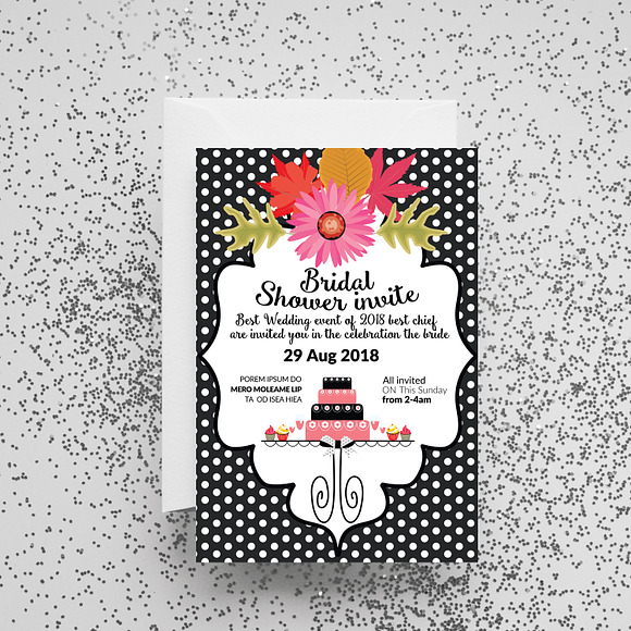 Bridal Shower Flyer Templates  in Wedding Templates - product preview 1