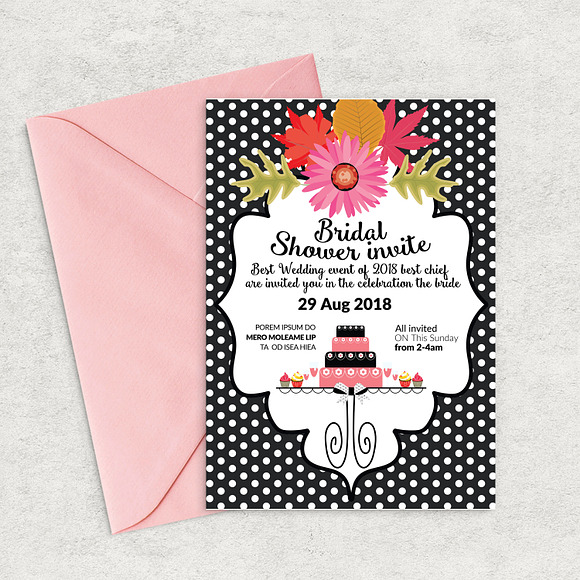Bridal Shower Flyer Templates  in Wedding Templates - product preview 2