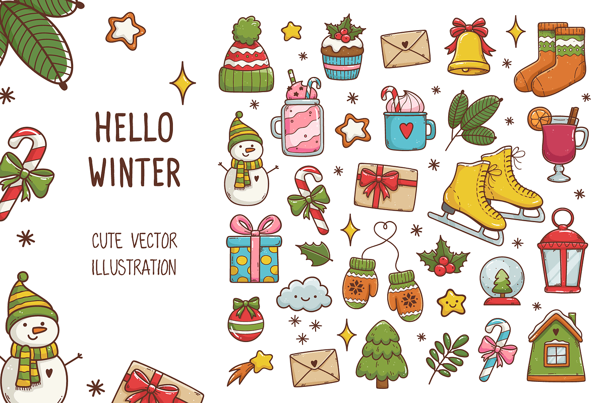 Hello Winter in Illustrations - product preview 8