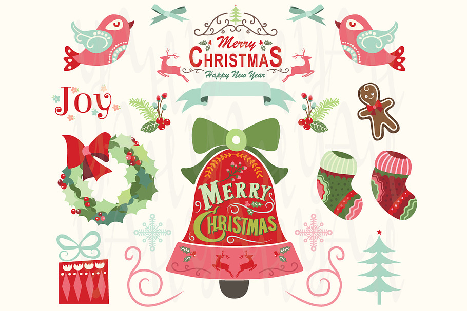 Retro Christmas Ornament in Illustrations - product preview 8