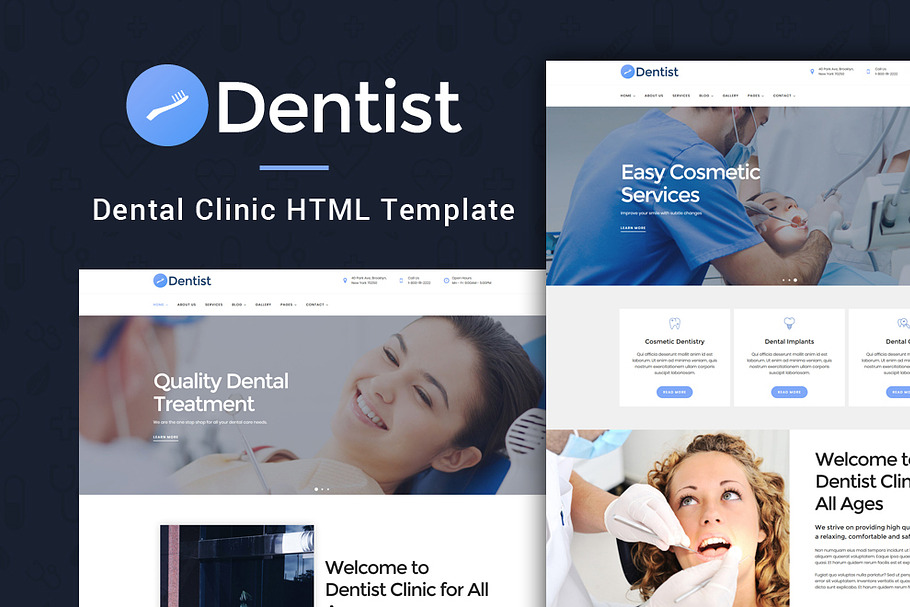 Dentist Dental Clinic HTML Template in HTML/CSS Themes - product preview 8