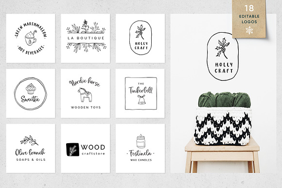 Magic Winter script font duo & logos in Icon Fonts - product preview 1