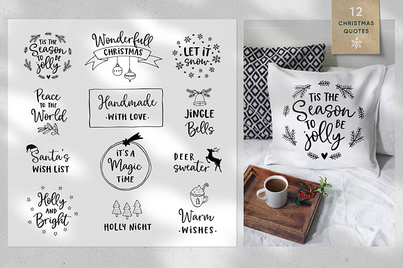 Magic Winter script font duo & logos in Icon Fonts - product preview 4