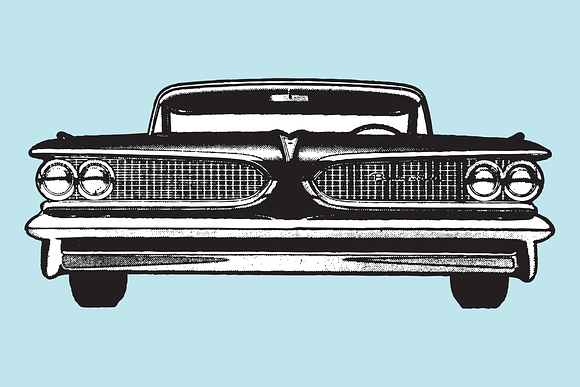 Classic Car T-Shirt / Poster Design in Graphics - product preview 1