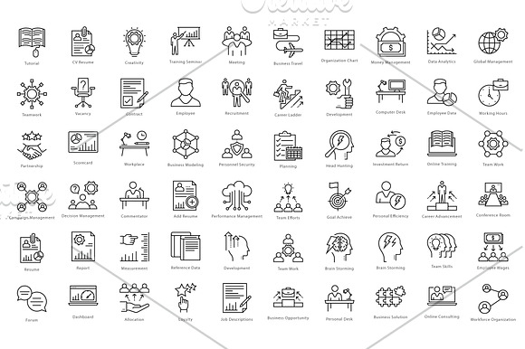 1270 Business Line Icons  in Icons Packs - product preview 6