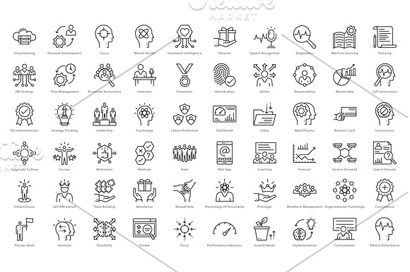 1270 Business Line Icons  in Icons Packs - product preview 8