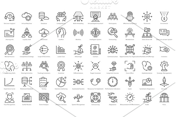 1270 Business Line Icons  in Icons Packs - product preview 10