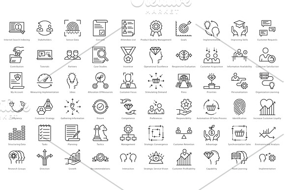 1270 Business Line Icons  in Icons Packs - product preview 11