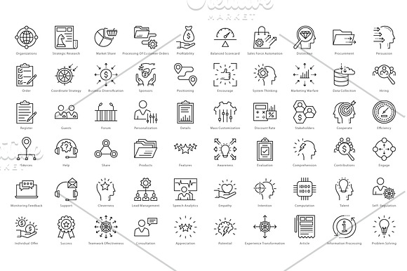 1270 Business Line Icons  in Icons Packs - product preview 12