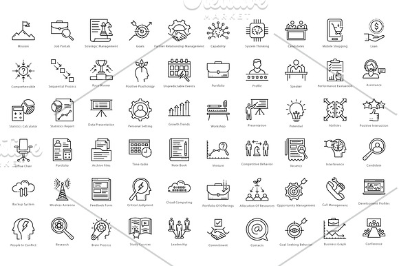 1270 Business Line Icons  in Icons Packs - product preview 19