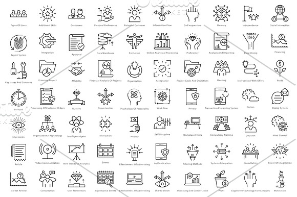 1270 Business Line Icons  in Icons Packs - product preview 21