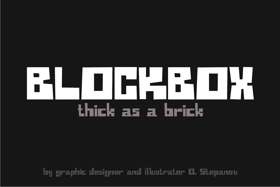 Blockbox in Display Fonts - product preview 8