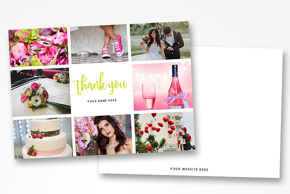 Photographer Thank You Card Template in Card Templates - product preview 4