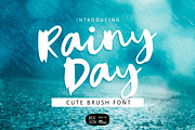 Rainy Day Brush Font