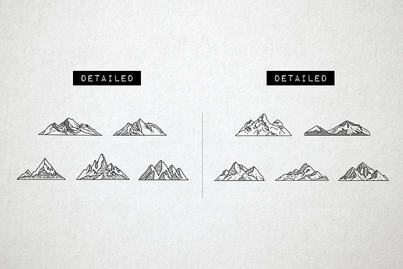 45 Mountain Icons - Logo Icons in Logo Icons - product preview 4