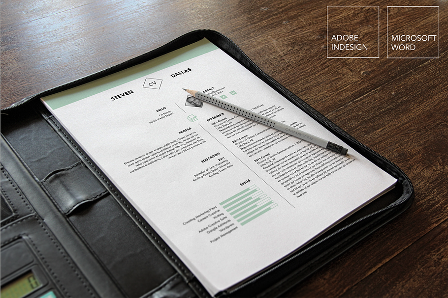 One Page Resume Template + CL in Resume Templates - product preview 8