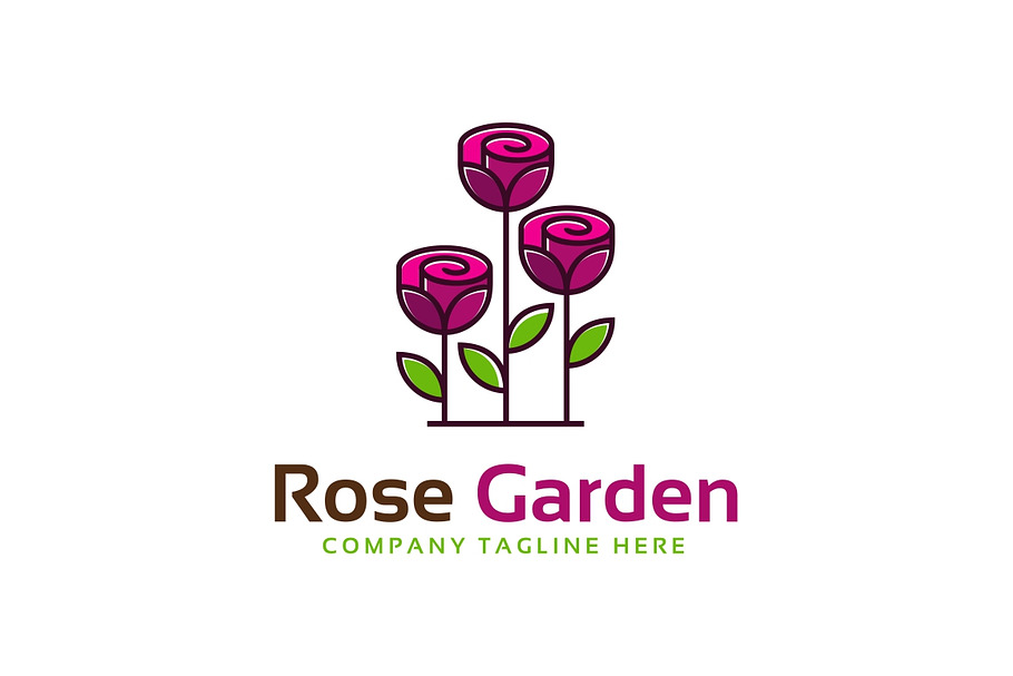 Rose Garden Logo Template in Logo Templates - product preview 8