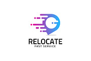 Relocate - Pin Motion Logo Template