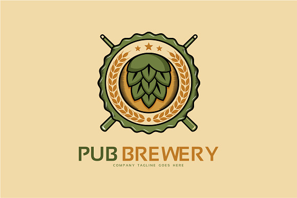 Pub Brewery Logo Template in Logo Templates - product preview 2