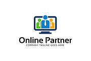 Online Partner Teamwork Logo