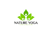 Nature Yoga Spa Logo Template