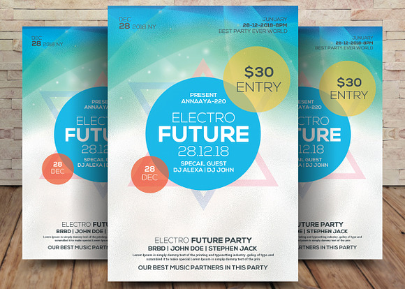Future Sound Flyer and Cover in Flyer Templates - product preview 1
