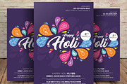 Happy Holi Party Flyer