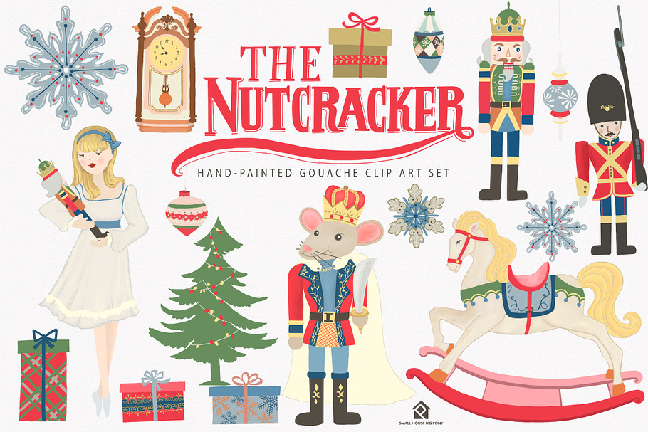 The Nutcracker Ballet Clip Art Set