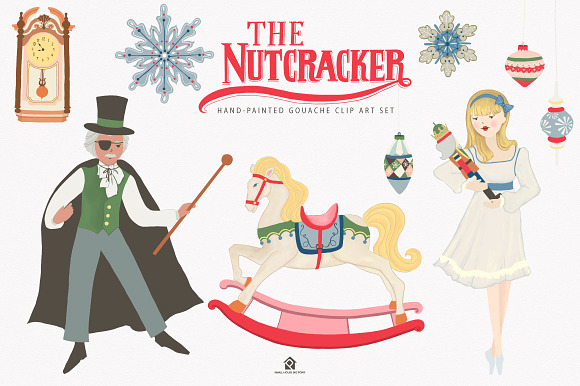 The Nutcracker Ballet Clip Art Set in Graphics - product preview 3
