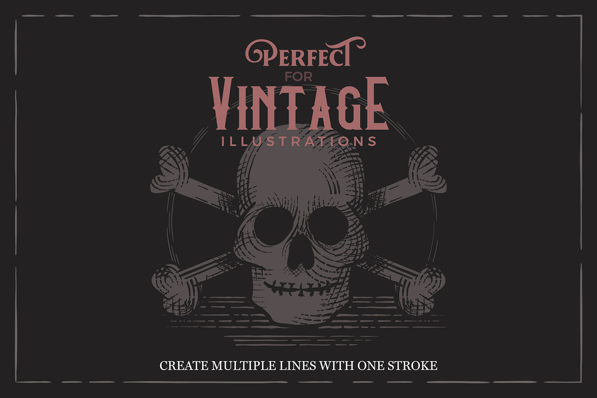 Vintage Illustrator Brushes in Add-Ons - product preview 8
