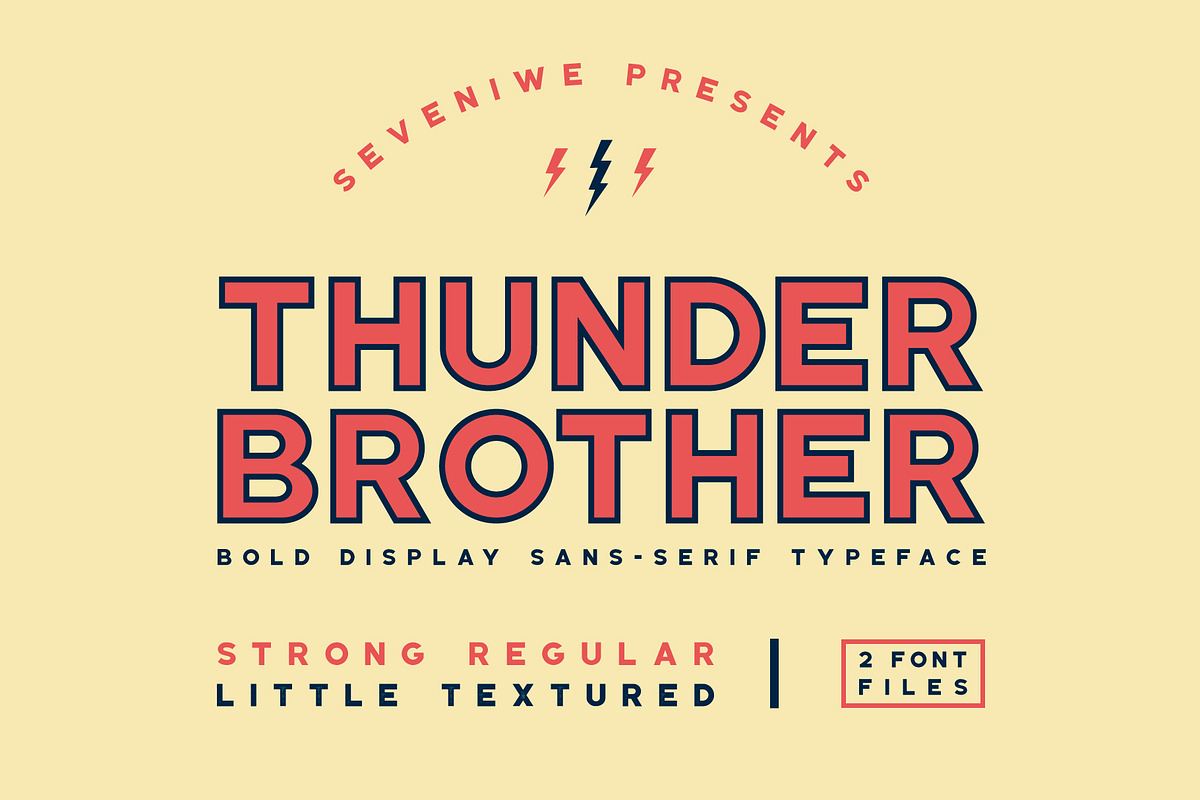 Thunderbrother - Sans-Serif Typeface in Roman Fonts - product preview 8