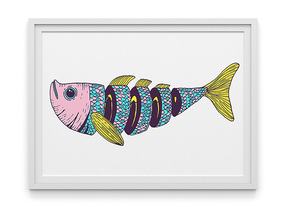 Fishing poster design in Illustrations - product preview 2