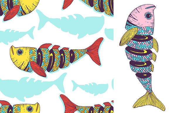 Fishing poster design in Illustrations - product preview 5