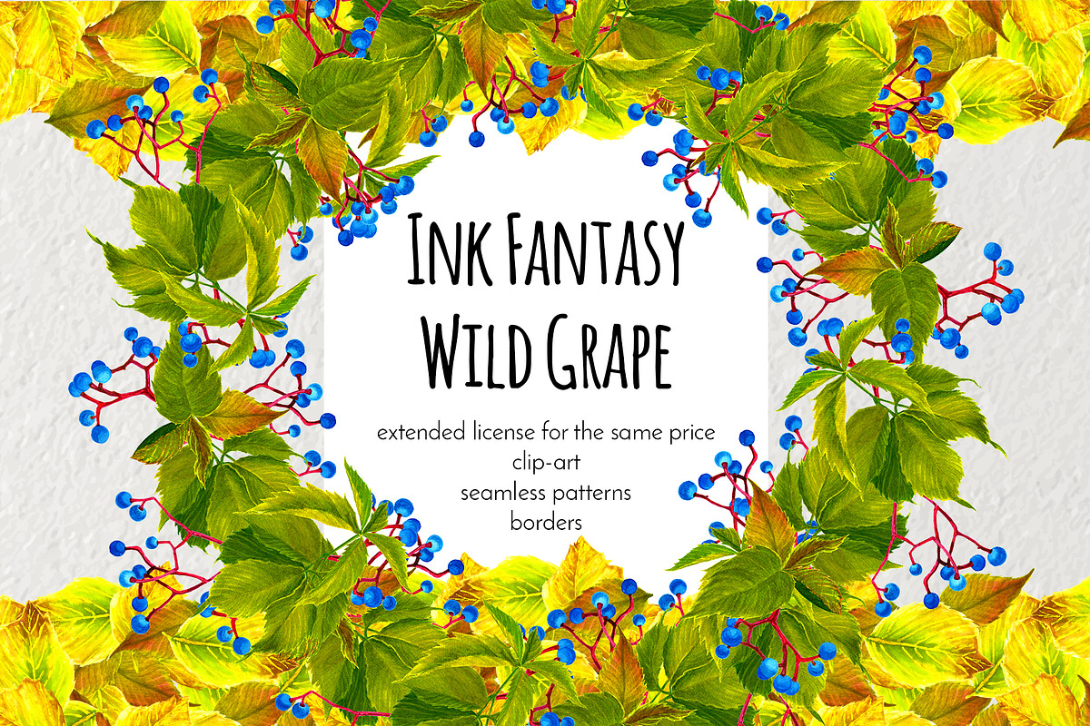 Ink Fantasy - Wild Grape in Objects - product preview 8