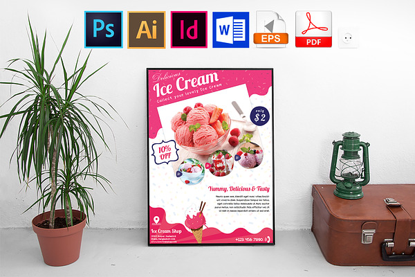 Poster | Ice Cream Shop Vol-01